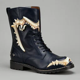shark teeths boots design