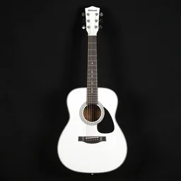 a guitar on the HEX colour #FFFFFF with the background on the HEX colour #000000