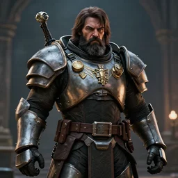 Cinematic shot of Stalin Doomslayer in armor, hd 4k, AAA game, octane render