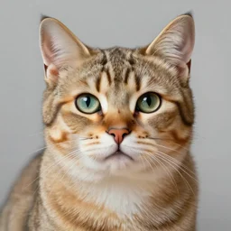 portrait painting of a cute anthropomorphic male cat, highly realistic, hyperrealistic, hyperdetailed