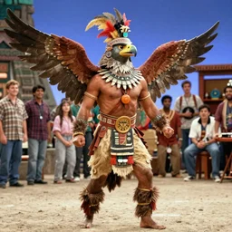 mayan eagle warrior in a 9 0 s sitcom