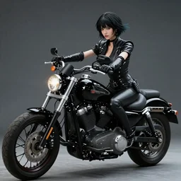 super beautiful cosplay on black harley queen, high detail of the face, full body, high detail, high modernization, cinematic, dynamic lighting, ultra mega super hyper realistic