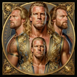 symmetry!! portrait of wrestler triple h, intricate, elegant, highly detailed, digital painting, artstation, concept art, smooth, sharp focus, illustration, art by artgerm and greg rutkowski and alphonse mucha