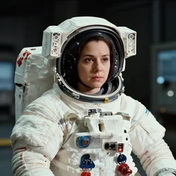 film still of a female astronaut, # filmic # film
