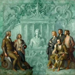 achingly beautiful painting of intricate ancient victor emmanuel ii roma on jade background by rene magritte, monet, and turner. giovanni battista piranesi. giuseppe sacconi, ettore ferrari, manfredo manfredi, gaetano koch, pio piacentini