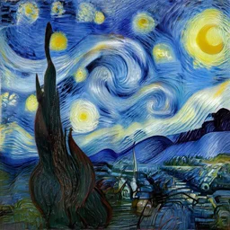 Manhattanhenge van Gogh style