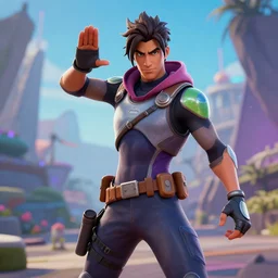 Commander Zavala in Fortnite, Zavala is dabbing, unreal engine 5 render