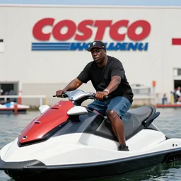 NotoriousBIG riding jetski at costco