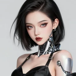 closeup portrait of an absurdly beautiful, graceful, sophisticated, fashionable cyberpunk mechanoid gravure idol, ultrafine hyperdetailed illustration by irakli nadar, matt wisniewski style, marvel comics, intricate linework, porcelain skin, iridescent jellyfish headdress, fractal ivory carved ruff, unreal engine 5 highly rendered, global illumination, radiant light, detailed and intricate environment
