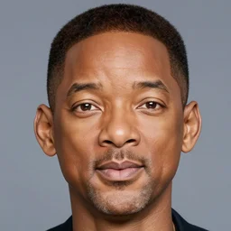 Will Smith with small eyes and mouth