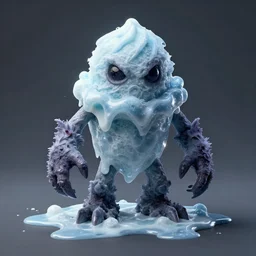 creature made out of melting icecream, ominous, trending on artstation