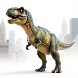 a dinosaur in new york city