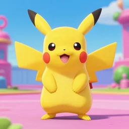 Barbie as Pikachu from Barbie Dreamhouse Adventures (2016) by Greg Hildebrandt, Trending on Artstation