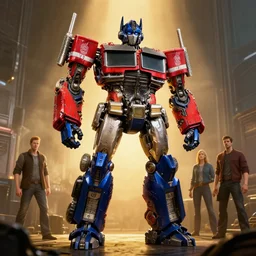 optimus prime by leonardo divinci, j. c leyendecker greg rutkowski, wlop, artstation, octane render, 4 k, 8 k, rule of thirds, cinematic lighting, golden ratio, expert composition