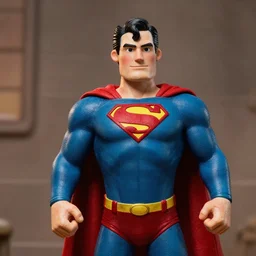 christopher reeve ’ s superman as a highly detailed stop motion puppet, in the style of laika studios ’ s paranorman, coraline, kubo and the two strings shot in the style