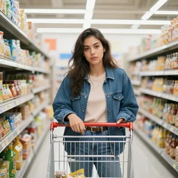 goblin casually shopping at walmart, photograph