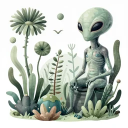 hyper - detailed matte illustration of alien flora and fauna by iris van herpen based on plate 6 1 of art forms in nature by ernst haeckel