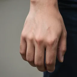 close up photograph of the hand of a man