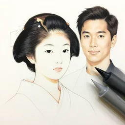 a copic maker illustration by norman rockwell and yoshiyuki sadamoto alice carter of a japanese girl detailed features wearing cargo streetwear - lots of zippers, pockets, synthetic materials, chic'techno fashion trend by issey miyake and balenciaga 8 k