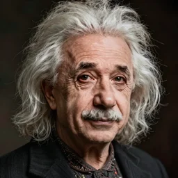 beautiful sexy influencer einstein portrait