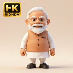 narendra modi mini figure, toy, 3 d render, 4 k, hd