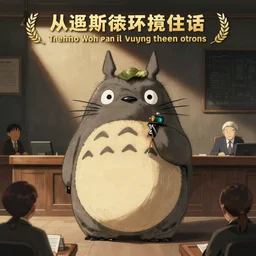 a courtroom sketch of totoro giving a testimony