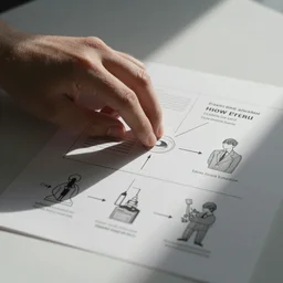 instructional video with diagrams for how to commit fraud