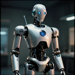 i'm not a robot without emotions, i'm not what you see,, cybertronic robot, cinematic, volumetric lighting, f 8 apeture, eastman 5 3 8 4 film,