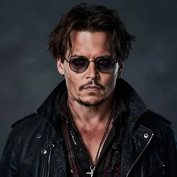 character portrait of Johnny Depp playing Nathanos Blightcaller, digital art, trending on artstation, 4k
