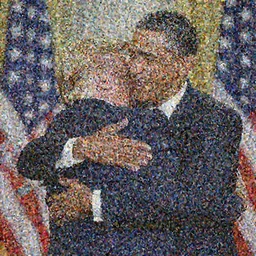 donald trump hugging barack obama tenderly