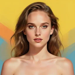 symmetry!! stunning portrait of young natalie portman, by victo ngai, kilian eng vibrant colors, dynamic lighting, digital art, winning award masterpiece, fantastically beautiful, illustration, aestheticly inspired by beksinski and dan mumford, upscale with simon stalenhag work, artstation, 8 k