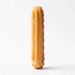gothic churros, 8k product photo, isolated on a pure white background, centered, entire object in frame, sharp focus, soft studio lighting