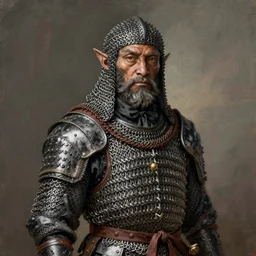 portrait painting of a medieval kenku warrior wearing cheap chainmail armor, sharp focus, award - winning, trending on artstation, masterpiece, highly detailed, intricate. art by josan gonzales and moebius and deathburger