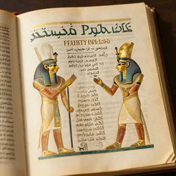 Front page of the Egyptian book of the dead, trending on artstation cgsociety, 8k, highly detailed.