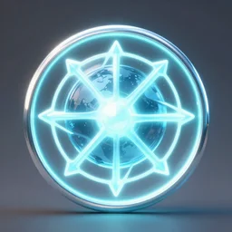 Glowing Sigil of Infinite Earths. Circular. DC Comics. Multiversity. Planetary. Behance. Polished. Shiny. Reflective.