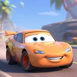 jesus car from the movie pixar's cars 2,