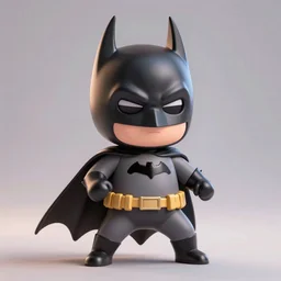 A ultra detailed render of a chibi style Batman in a power stance pose, artstyle by Pixar, adorable, cute, Portrait Lighting, trending on ArtStation, octane render, cinema4d, Zbrush,