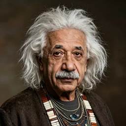 aboriginal einstein portrait