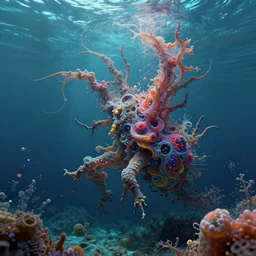 creature infusion digitalart image underwater surrealism parfait luscious contemporaryart kaur fractal submerged [... ] natgeo fractal apocalyptic illustration groundwater venetian