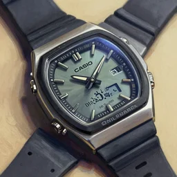 a painting of a casio databank watch, 8 0 s, artstation