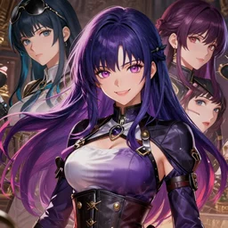 the portrait of chaotic neutral very colorful smiling female rogue assassin as unimaginably beautiful, gorgeous, elegant, photorealistic young sexy anime gravure idol, an ultrafine hyperdetailed illustration by kim jung gi, irakli nadar, detailed faces, sharp hyperfocus, intricate linework, octopath traveler, unreal engine 5 highly rendered, global illumination, detailed and intricate environment