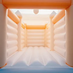 endless corridors made of bouncy castle