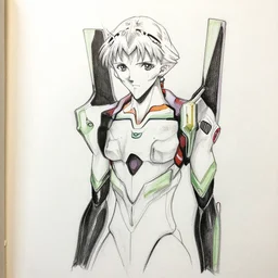 a lineart drawing of eva - 0 1 from evangelion, neon genesis evangelion