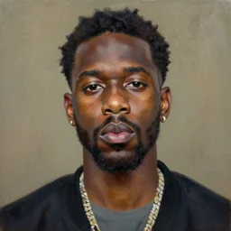 frank ocean, oil painting, portrait