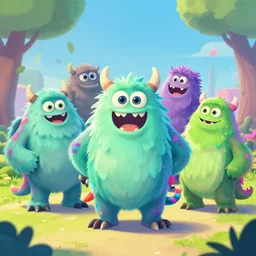 monsters dancing