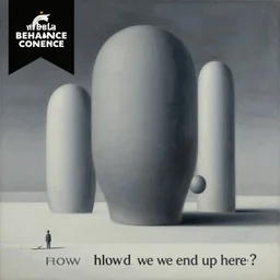 how did we end up here?, an ultrafine detailed painting by rafal olbinski, jeffrey smith, atmospheric dreamscape painting, behance contest winner, pop surrealism, detailed painting, very detailed, minimalist, skeuomorphic, airbrush art
