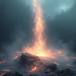 a mystical energy steaming from the ground, concept art, hyperrealistic, ultra realistic, trending on artstation, unreal engine 5