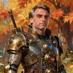 an epic fantasy comic book style portrait painting of bolsonaro, studio ghibli, unreal 5, daz, hyperrealistic, octane render, cosplay, rpg portrait, dynamic lighting, intricate detail, harvest fall vibrancy, cinematic, mechanical, steampunk