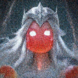 portrait anthropomorphic candy gumdrop character with brilliant silver flowing hair and a brilliant jeweled silver helm, beautiful white glowing eyes, wideshot ultrawide angle epic scale, hybrid from The Elden Ring and art direction by Darius Zawadzki ;by artgerm; wayne reynolds art station; cinematic quality character render; low angle; ultra high quality model; production quality cinema model;