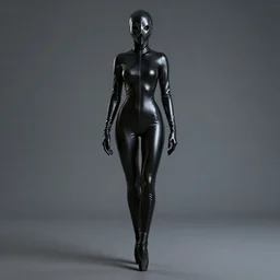 hooded flat slim thin petite female plague doctor, in extra tight shiny black latex suit, long sleeves, turtleneck, trending on artstation, the elder scrolls iii : morrowind, latex plague crow mask, ballet boots, establishing shot, fullbody shot